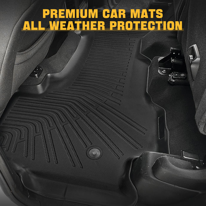 Trucktok 2019-2024 Dodge Ram 1500 Quad Cab All-Weather TPE Floor Mats