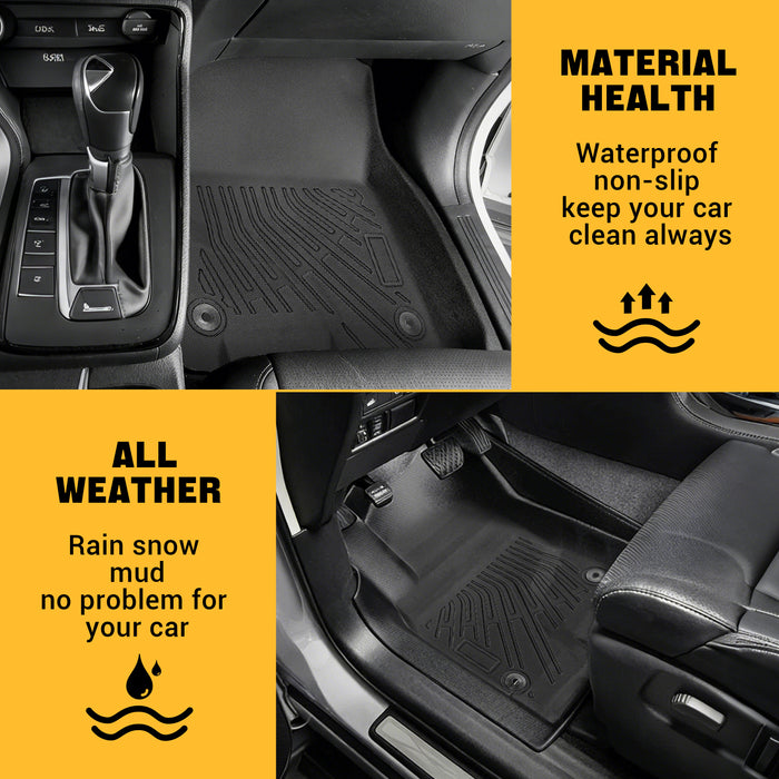 Trucktok 2019-2024 Dodge Ram 1500 Quad Cab All-Weather TPE Floor Mats