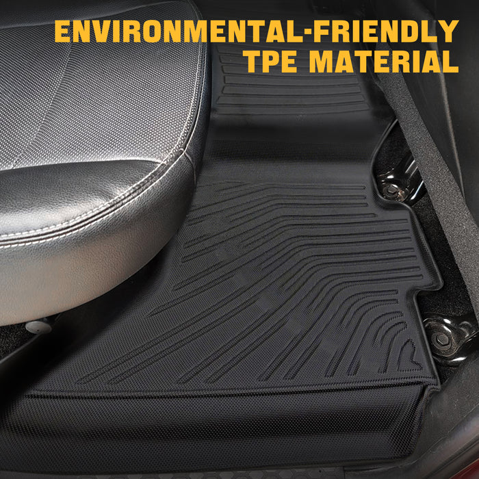 Trucktok Dodge Ram 2013-2018 1500 2500 3500 & 2019-2024 1500 Classic Crew Cab All-Weather TPE Floor Mats