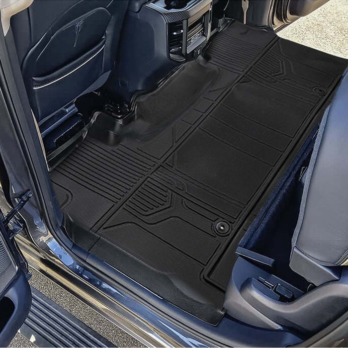 Trucktok 2019-2024 Dodge Ram 1500 New Body Crew Cab with Storage Box All-Weather Floor Mats