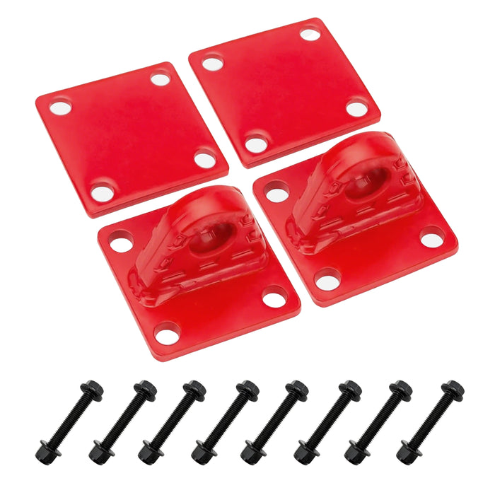 Trucktok 2Pcs Shackle Mounts 42,000 lbs Break Strength with Backer Plates