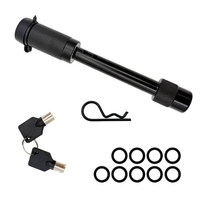 Trucktok 5/8" Hitch Lock Anti-Theft Trailer Lock with Rattle-Free O-Rings