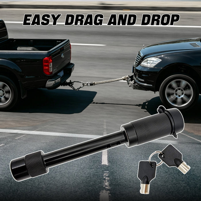 Trucktok 5/8" Hitch Lock Anti-Theft Trailer Lock with Rattle-Free O-Rings