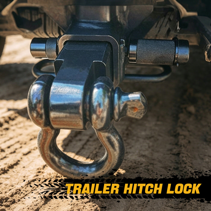 Trucktok 5/8" Hitch Lock Anti-Theft Trailer Lock with Rattle-Free O-Rings