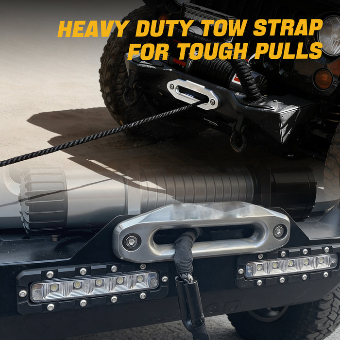 Trucktok 1/4" x 50ft Synthetic Winch Rope 7,400 lbs Breaking Strength