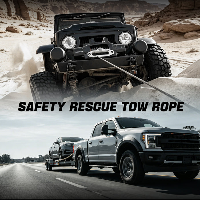 Trucktok 1/4" x 50ft Synthetic Winch Rope 7,400 lbs Breaking Strength