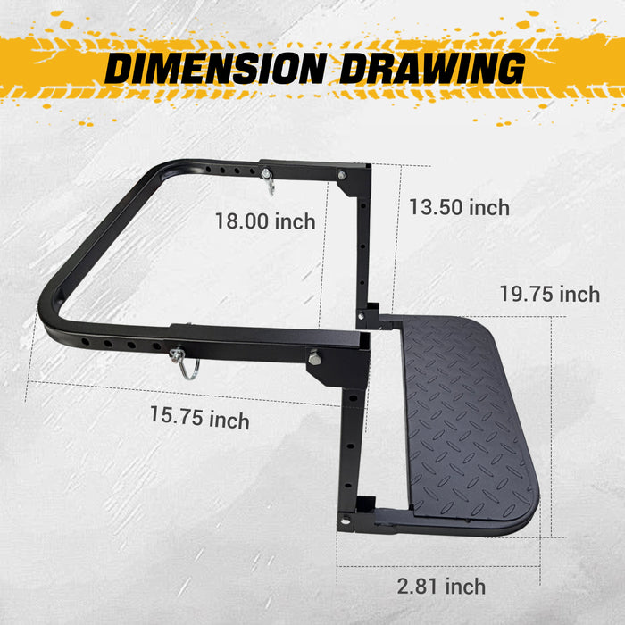 Trucktok Universal Truck Tire Step Adjustable Folding Wheel Access