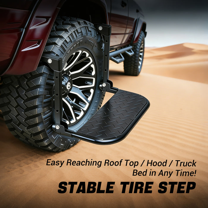 Trucktok Universal Truck Tire Step Adjustable Folding Wheel Access
