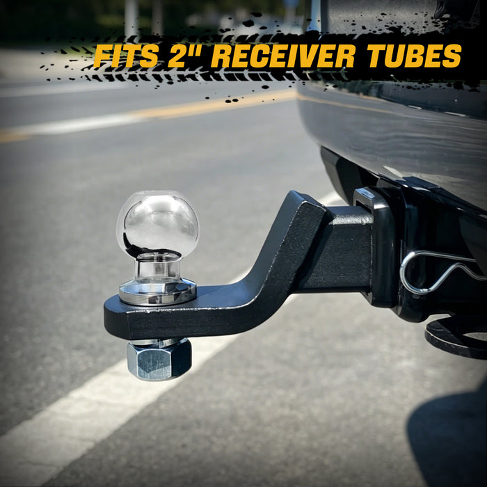Trucktok 2" Receiver Hitch Ball Mount with 6,000 lbs GTW & Hitch Pin