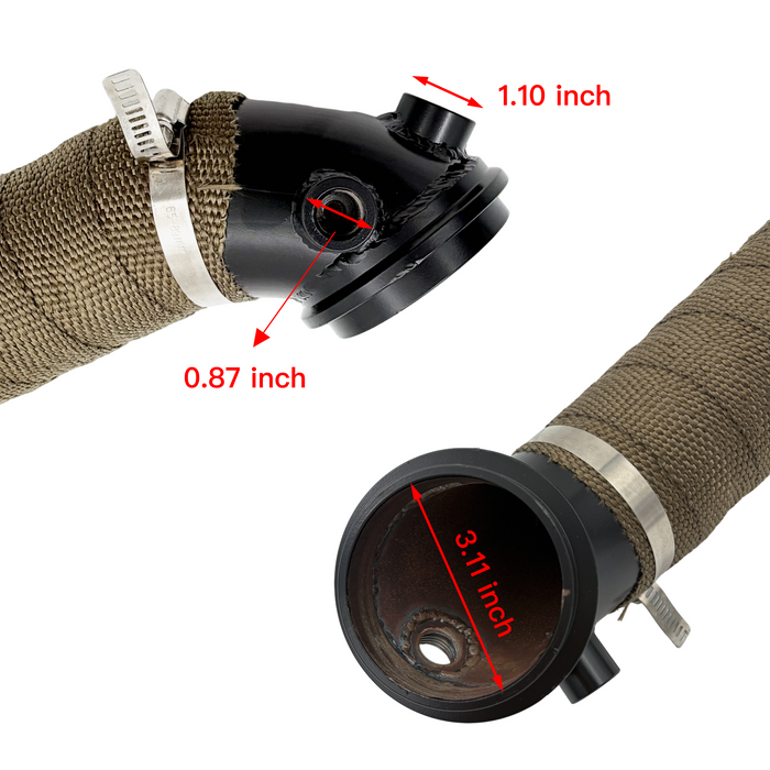 TruckTok 2015-2016 6.6L LML Duramax Diese 3 inch Downpipe Exhaust