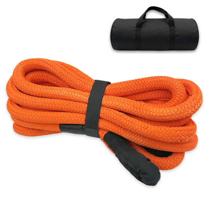 Trucktok 1" x 30ft Heavy Duty Kinetic Recovery Rope Soft Shackle Series  35,000 lbs Break Strength