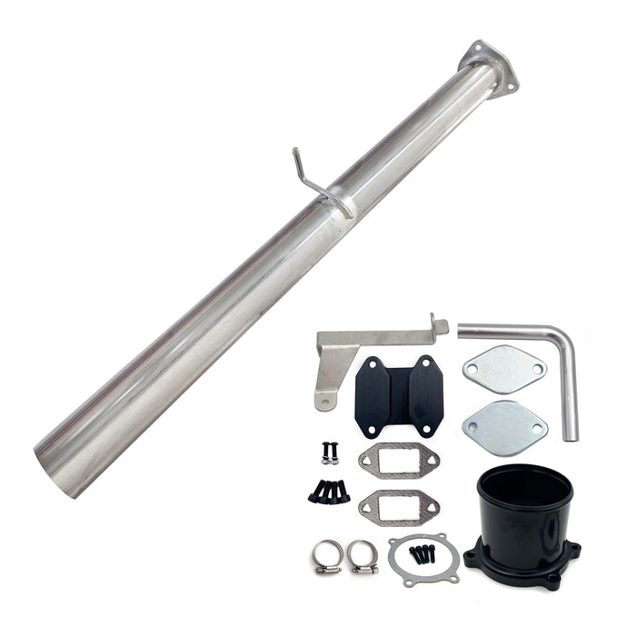 The 2007-2009 6.7L Cummins 4" DPF Race Pipe & EGR Delete Kit