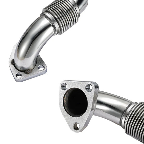 Engine Pipe Reroute 2004.5-2010 6.6L Duramax Up-Pipe & 3'' Downpipe Exhaust w/CCV PCV ...