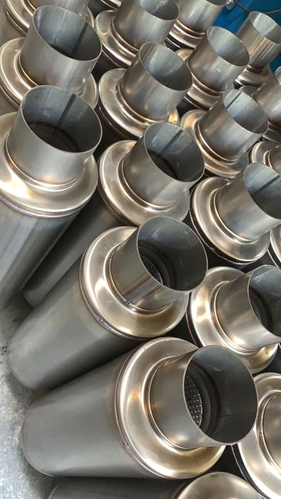 TruckTok 2.5" Stainless Steel Muffler 19" Overall Length for Diesel Exhaust Generic