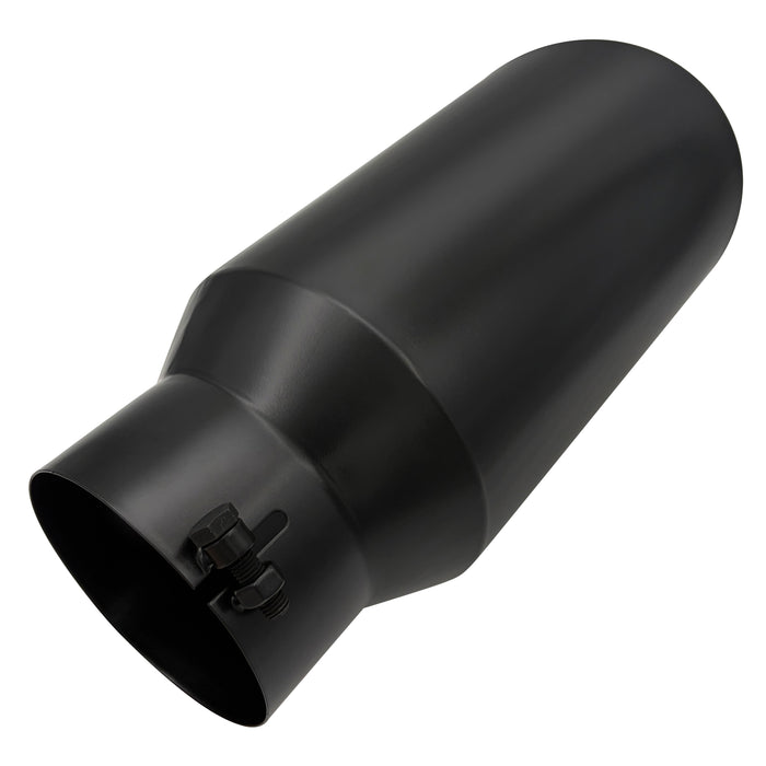 Trucktok 5" Inlet 7" Outlet 15" Overall Length Bolt On Exhaust Tailpipe Tip Black