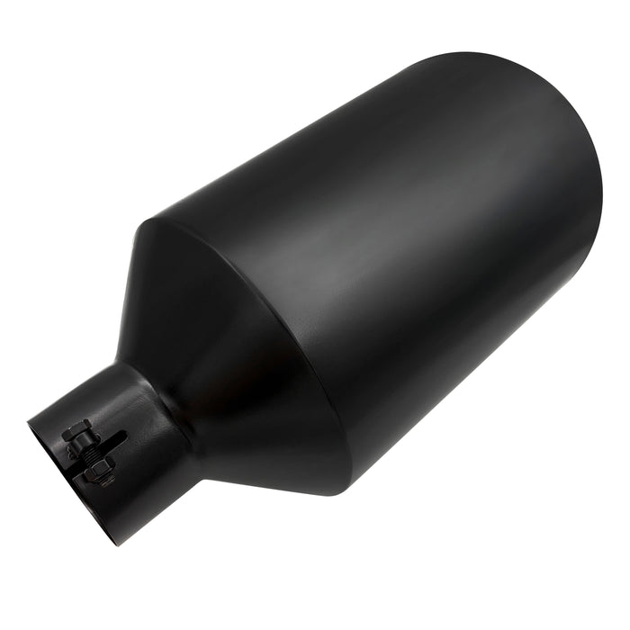 Trucktok 4" Inlet 10" Outlet 18" Overall Length Bolt On Exhaust Tailpipe Tip Black