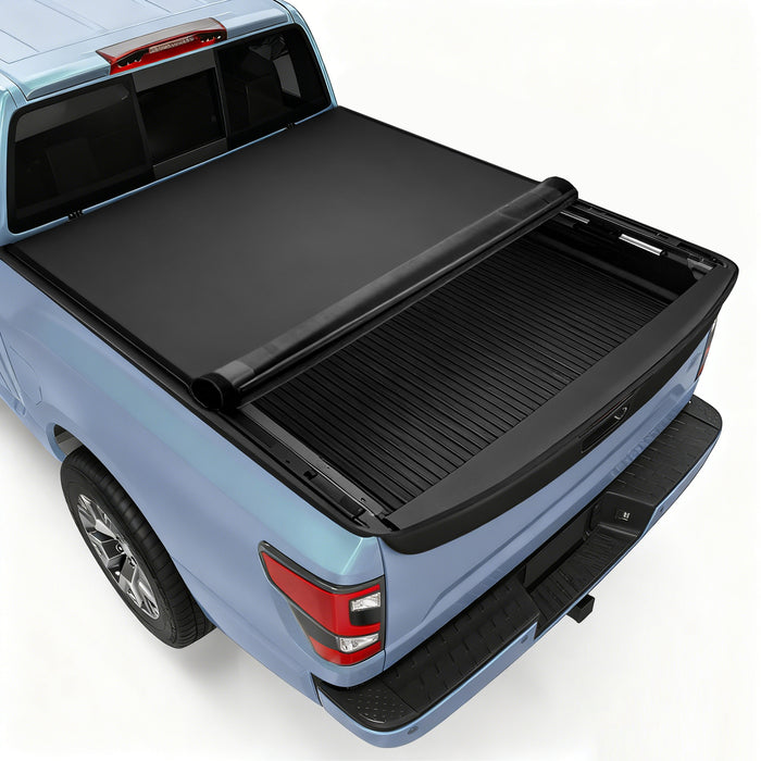 Trucktok 2007-2026 Chevy Silverado Sierra 5.8FT, 6.5FT, 6.9FT, 8FT Soft Roll Up Tonneau Cover Bed