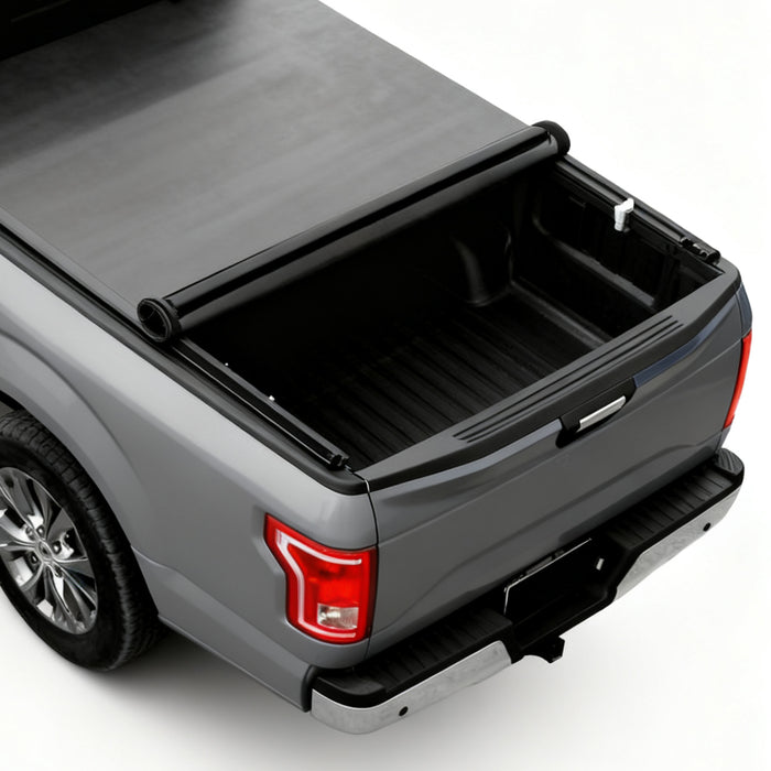 Trucktok 2007-2026 Chevy Silverado Sierra 5.8FT, 6.5FT, 6.9FT, 8FT Soft Roll Up Tonneau Cover Bed
