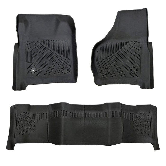 Trucktok 1999-2007 Ford F250 F350 F450 SuperCrew Cab All-Weather TPE Floor Mats
