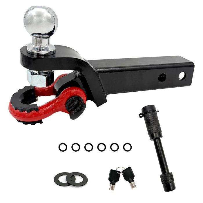 Trucktok 2" Receiver Trailer Hitch 38,500 lbs with Shackle & Lock Pin