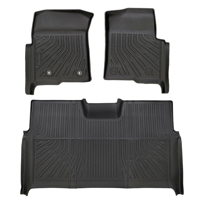 Trucktok 2010-2014 Ford F150 SuperCrew Cab All-Weather TPE Floor Mats