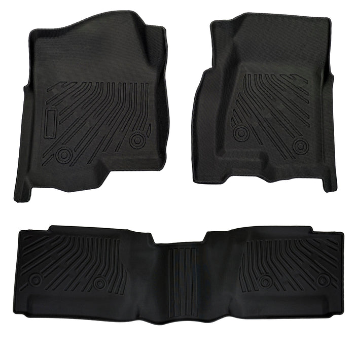 Trucktok 1999-2006 Silverado/Sierra 1500 2500 Extend Cab All-Weather TPE Floor Mats