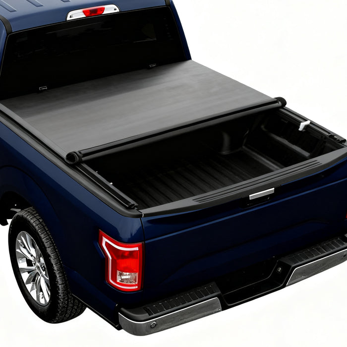 Trucktok 2004-2026 Ford F150 5.5FT, 6.5FT, 6.8FT, 8FT Soft Roll Up Tonneau Cover Truck Bed