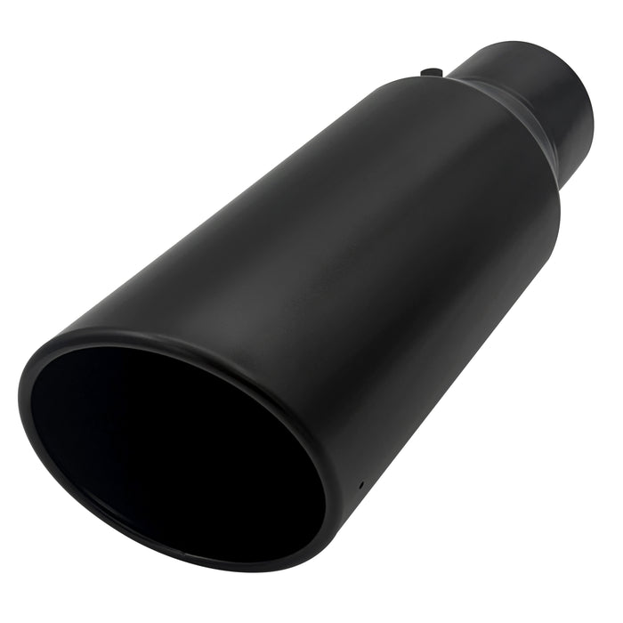 Trucktok 4" Inlet 6" Outlet 15" Overall Length Bolt On Exhaust Tailpipe Tip Black