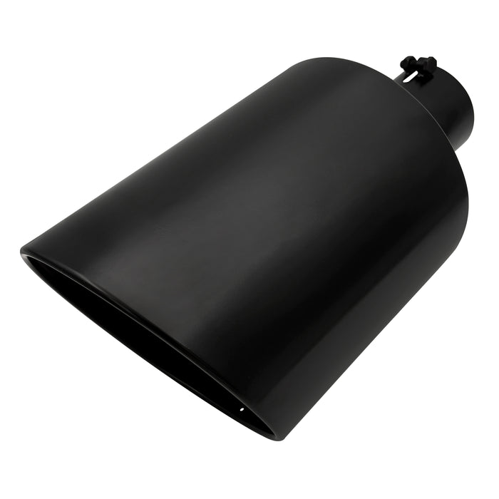 Trucktok 4" Inlet 10" Outlet 18" Overall Length Bolt On Exhaust Tailpipe Tip Black