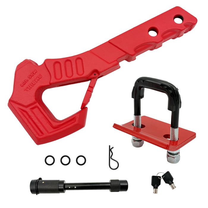 Trucktok 2" Scorpion Tail Hook 88,000 lbs Break Strength with Tightener & Pin