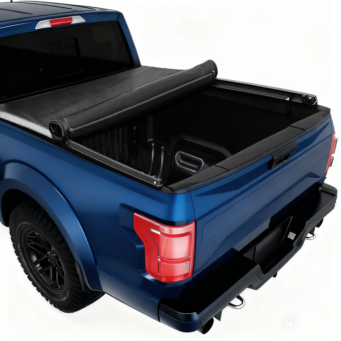 Trucktok 2004-2026 Ford F150 5.5FT, 6.5FT, 6.8FT, 8FT Soft Roll Up Tonneau Cover Truck Bed