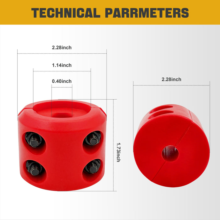 Trucktok Winch Hook Stopper Shock Absorbent Cable Line Saver
