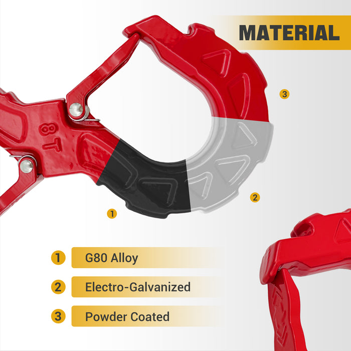Trucktok 3/8" S-Hook 31,000 lbs Break Strength Heavy Duty Tow Hook