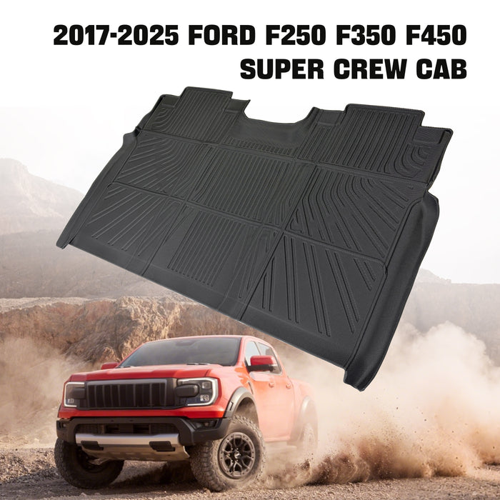 Trucktok 2017-2025 Ford F250 F350 F450 SuperCrew Cab All-Weather TPE Floor Mats