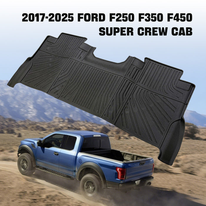 Trucktok 2017-2025 Ford F250 F350 F450 SuperCrew Cab All-Weather TPE Floor Mats
