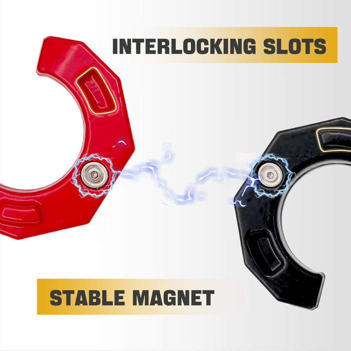 Trucktok 3/4" D-Ring Shackle 52,000 lbs Break Strength Recovery Pulley (1 Pair )