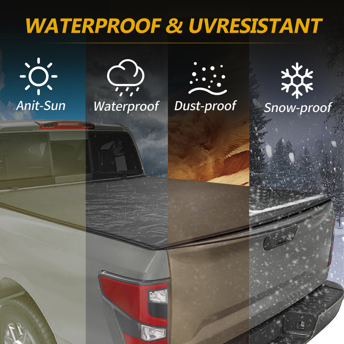 Trucktok 2014-2018 Chevy Silverado Sierra 5.8FT Soft Roll Up Tonneau Cover Bed