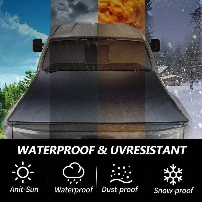 Trucktok 2003-2025 Dodge Ram 8FT Soft Top Roll-up Tonneau Cover Truck Bed