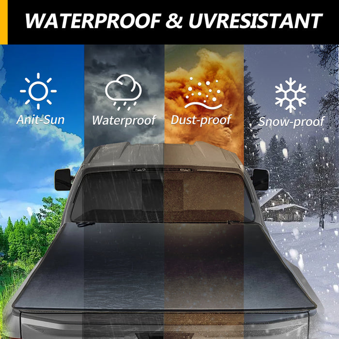 Trucktok 2003-2024 Dodge Ram 6.4FT Soft Top Roll-up Tonneau Cover Truck Bed