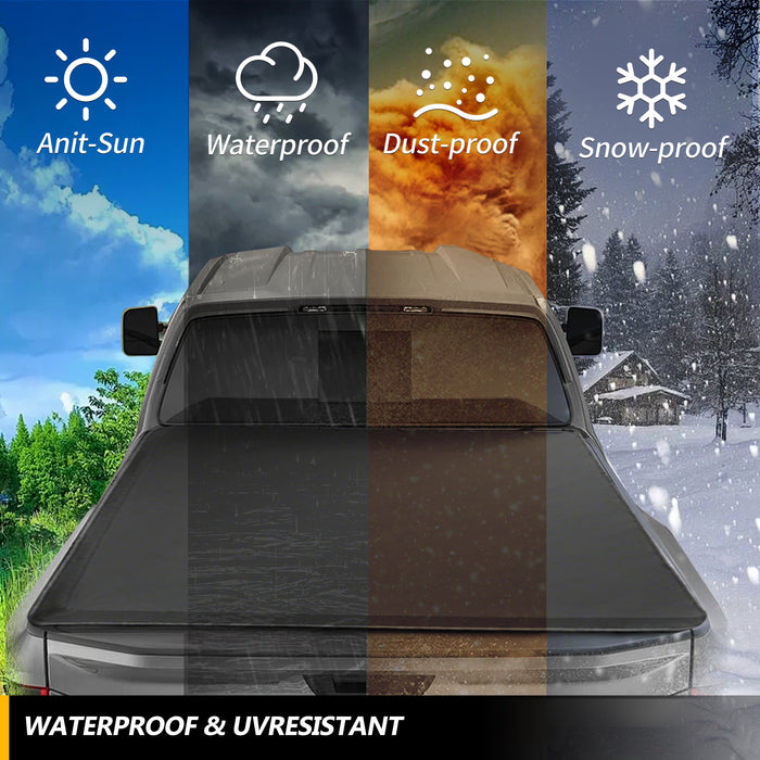 Trucktok 2007-2013 Chevy Silverado Sierra 6.5FT Soft Roll Up Tonneau Cover Bed