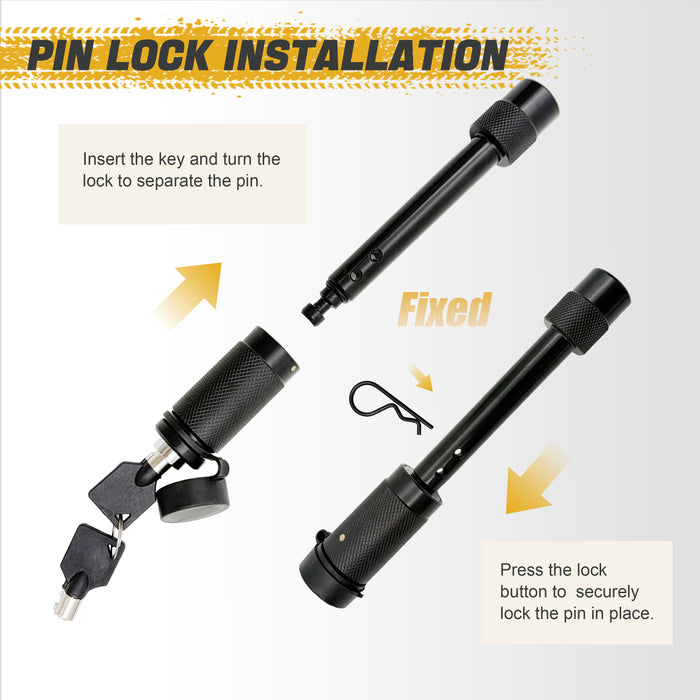 Trucktok 2" Scorpion Tail Hook 88,000 lbs Break Strength with Tightener & Pin
