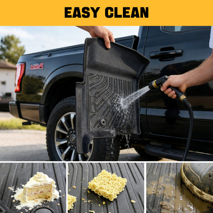 Trucktok 2010-2014 Ford F150 SuperCrew Cab All-Weather TPE Floor Mats