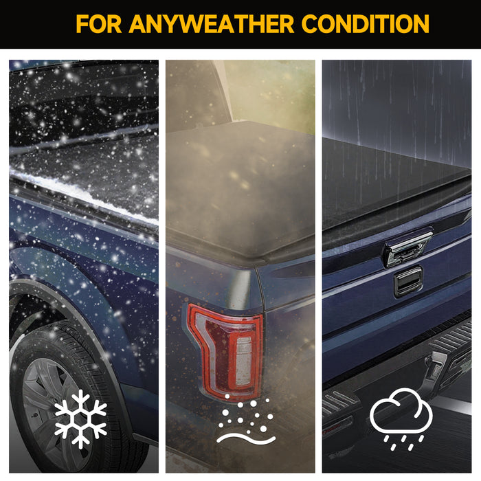 Trucktok 2015-2025 Ford F150 5.5FT Soft Roll Up Tonneau Cover Truck Bed