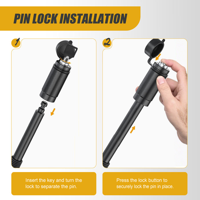 Trucktok 2" Receiver Heavy Duty Shackle Hitch Receiver 3/4 D-Ring and 5/8" Lock Pin 38,500 lbs Break Strength Off-Road Recovery Kit