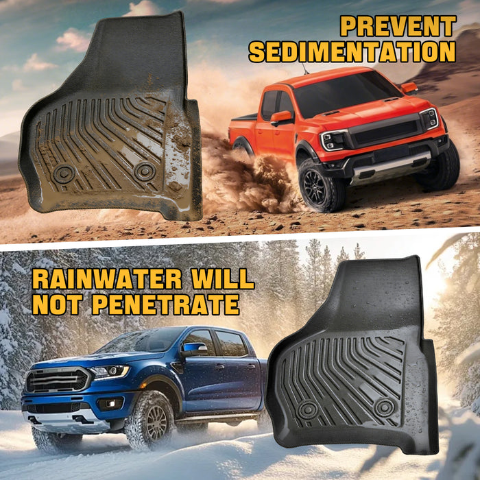 Trucktok 1999-2007 Ford F250 F350 F450 SuperCrew Cab All-Weather TPE Floor Mats