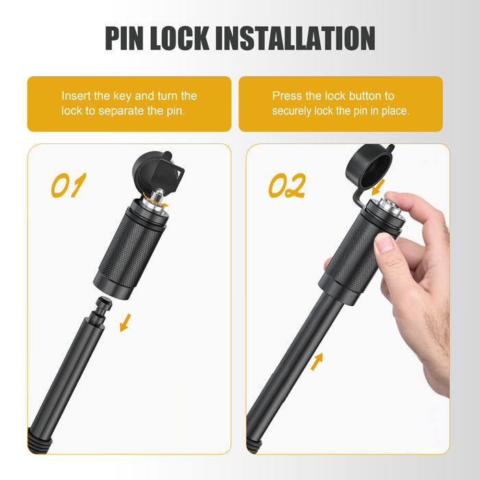 Trucktok 2" Receiver Heavy Duty Shackle Hitch Receiver 3/4 D-Ring and 5/8" Lock Pin 38,500 lbs Break Strength Off-Road Recovery Kit