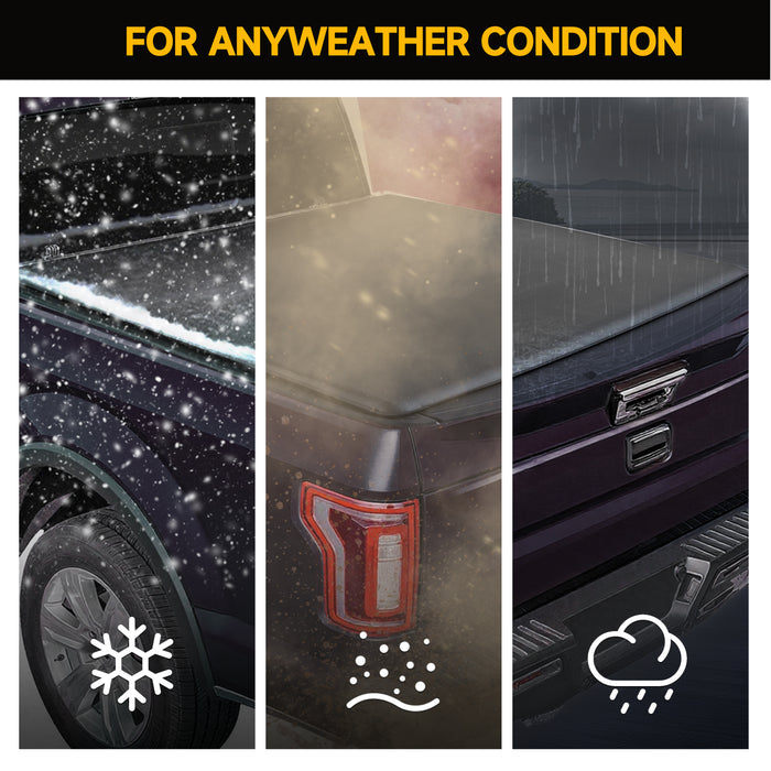 Trucktok 1999-2016 Ford F250 F350 Super Duty 6.8FT Soft Roll Up Tonneau Cover Truck Bed