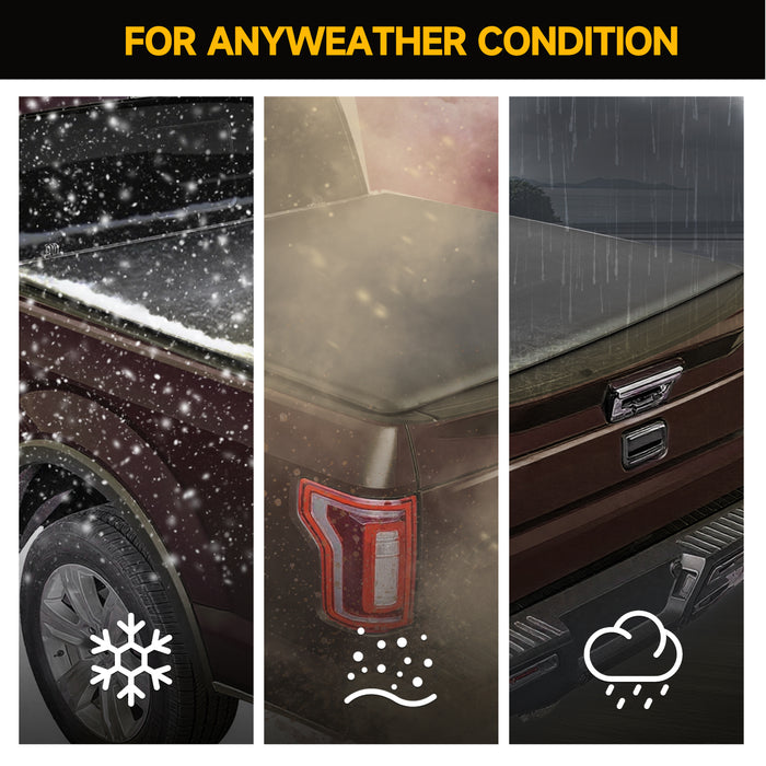 Trucktok 2017-2025 Ford F250 F350 Super Duty 6.8FT Soft Roll Up Tonneau Cover Truck Bed