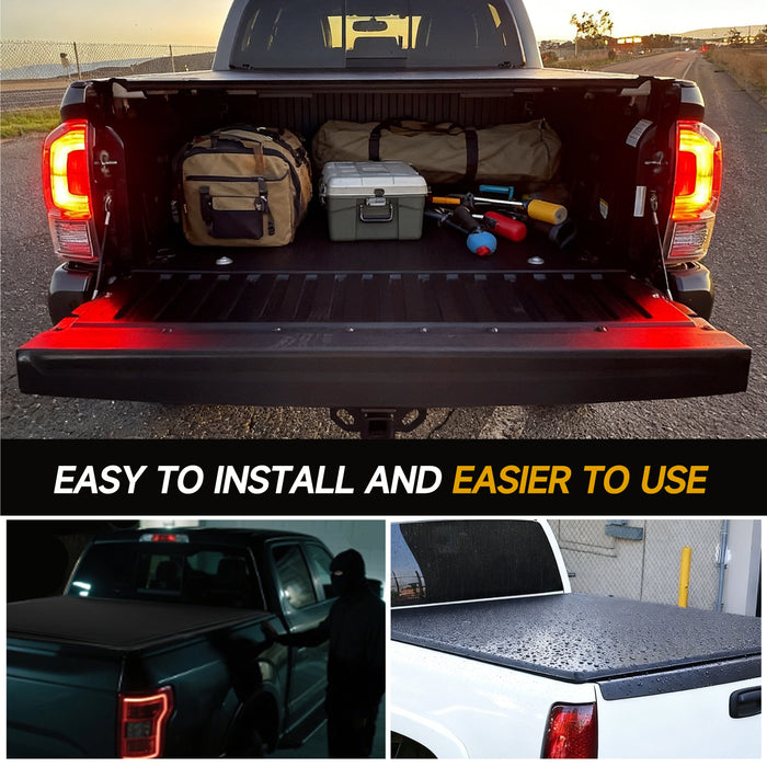 Trucktok 2007-2013 Chevy Silverado Sierra 8FT Soft Roll Up Tonneau Cover Bed