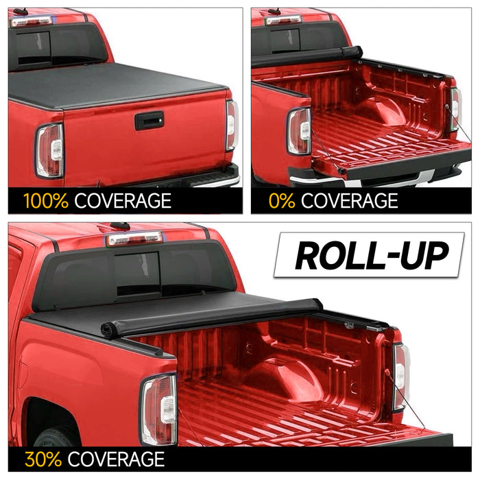 Trucktok 2015-2025 Ford F150 6.5FT Soft Roll Up Tonneau Cover Truck Bed